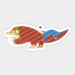 Pangolin Pop Sticker